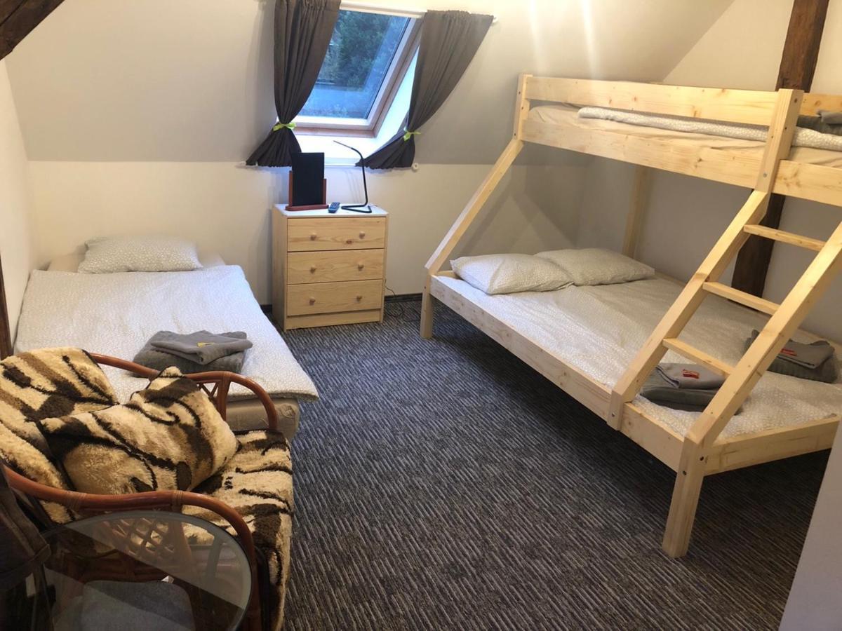 Wolf House Klinovec Hotell Loučná pod Klínovcem Exteriör bild