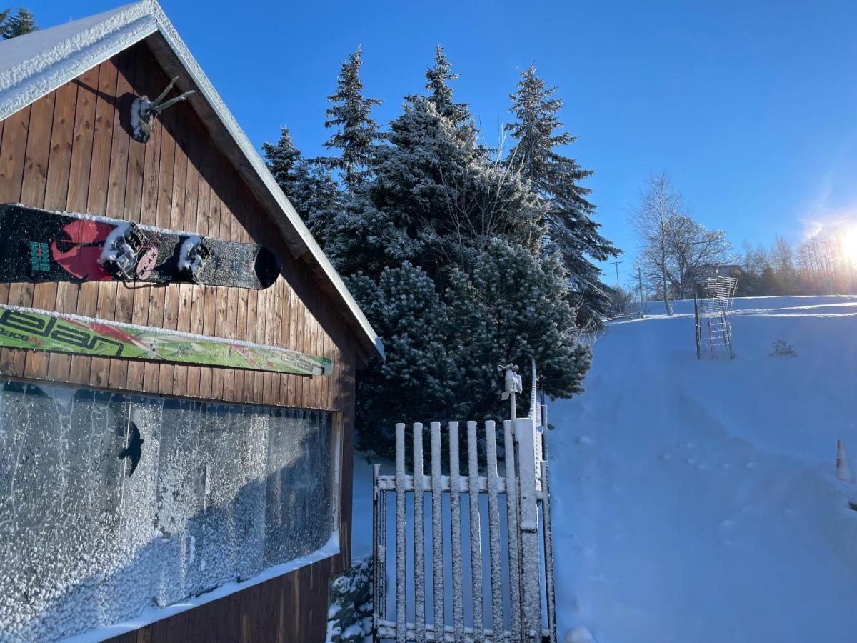 Wolf House Klinovec Hotell Loučná pod Klínovcem Exteriör bild